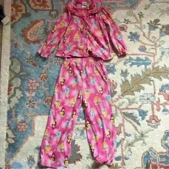 Vintage Disney princess pajama set belle sleeping beauty and Cinderella 5T - Picture 1 of 6